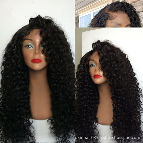 Wholesale Cheap Raw Indian Virgin Kinky Curly Human Hair Hd Full Lace Frontal Wig Natural Human Hair Transparent Lace Front Wig